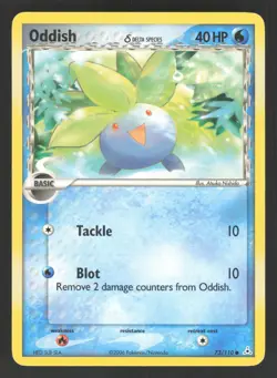 Oddish 73/110 Delta Species Pokemon TCG Holon Phantoms MP - Image 1