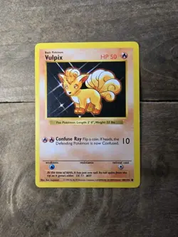 1999 Pokemon TCG - Vulpix - Base Set - Shadowless - MP - 68/102 - Image 1