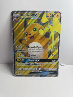 RAICHU EX 2017 POKEMON SUN & MOON BLACK STAR PROMOS JUMBO #SM90 Q3628 - Image 1