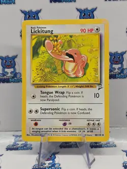 Lickitung 48/130 Base Set 2 Pokemon LP - Image 1
