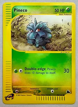 Pokemon Pineco #86/144 Reverse Holo Common - 2003 Skyridge Set - NM Condition - Image 1