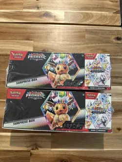 🔥Pokemon Prismatic Evolutions Surprise Box + Booster Bundle Lot Of 2🔥 - Image 1