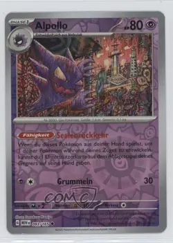 Haunter German Reverse Foil Pokemon Scarlet & Violet 151 MEW #093 - Image 1
