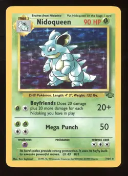 1999 Pokemon Jungle Nidoqueen Holo Rare #7/64 - Image 1