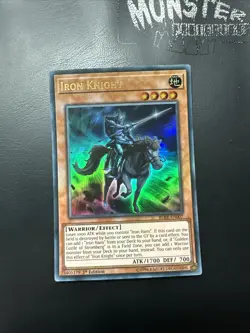 YUGIOH IRON KNIGHT ULTRA RARE BLRR-EN007 1ST EDITION - Image 1