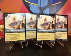 Disney Lorcana Inklands And Then Along Came Zeus Playset (4X) Rare Non Foil - NM - Image 1