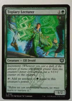Topiary Lecturer *Uncommon* Magic MtG x1 Secrets of Strixhaven - Image 1