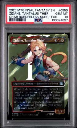 2025 MTG FINAL FANTASY #0550 ZIDANE, TANTALUS THIEF PSA 10 - Image 1