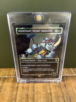 Rocksteady, Mutant Marauder Rare MTG TMNT Card Foil - Image 1