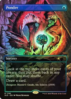 Ponder Foil D&D Secret Lair NM MTG - Image 1