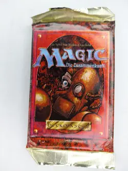 MTG Magic The Gathering 4th Edition German Booster Pack STILL SEALED! 1 Pack NOS - Image 5