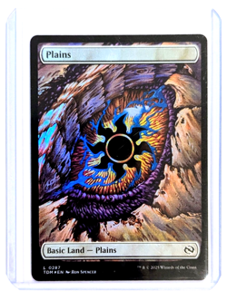 Plains L 0287 Basic Land FOIL MTG Tarkir Dragonstorm TDM EN NM/M - Image 3