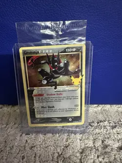 Greninja Gold Star Celebrations Promo SWSH144 2021 Pokemon TCG Sealed Card - Image 1