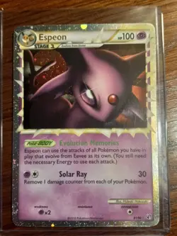 Espeon Prime 81/90 Undaunted Holo Rare Pokemon Card LP - Image 1