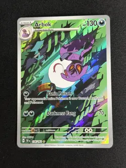 Pokemon TCG Arbok 176/162 SV05: Temporal Forces Illustration Rare Holo English - Image 1
