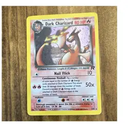 Pokemon Dark Charizard 4/82 Team Rocket Holo Rare 80 HP Wizards of the Coast - Image 1
