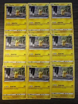 Pikachu 2022 Pokemon Go 027/078 Lot (9) - Image 1