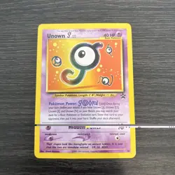 Pokemon Unown J 38 WOTC Promo Black Star TCG Card - Image 1