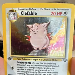 Pokemon Clefable Jungle Holo Rare 1st Edition 01/64 1999 The Pokemon Company - Image 2