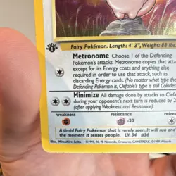 Pokemon Clefable Jungle Holo Rare 1st Edition 01/64 1999 The Pokemon Company - Image 3