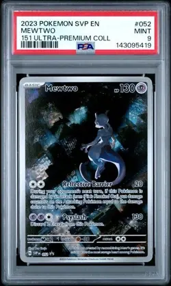 2023 Pokemon SVP EN #052 Mewtwo 151 Ultra-Premium Collection PSA 9 - Image 1