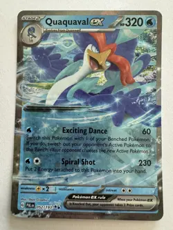 Quaquaval Ex 052/193, Paldea Evolved, Pokemon, PAL EN - Image 1