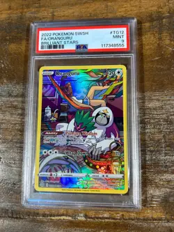 POKEMON 2022 Brilliant Stars Full Art ORANGURU #TG12 PSA 9 Mint RARE - Image 1