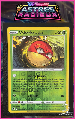 Carte Pokemon Voltorbe de Hisui 002/189 Reverse EB10 Astres Radieux FR - Image 1