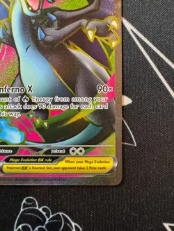 Mega Charizard X EX 109/094 Pokemon TCG Phantasmal Flames Ultra Rare English - Image 4