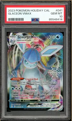 Pokemon - Glaceon VMAX, Holiday Calendar #041 PSA 10 - Image 1