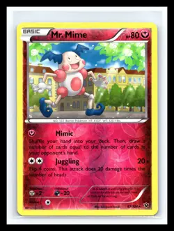 💥 2016 Pokemon XY Fates Collide Mr. Mime #67/124 - Reverse Holo - Image 1