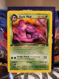2000 Pokemon Team Rocket Dark Muk 1st Edition #41/82 1st Ed - Image 1