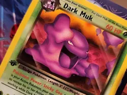 2000 Pokemon Team Rocket Dark Muk 1st Edition #41/82 1st Ed - Image 2