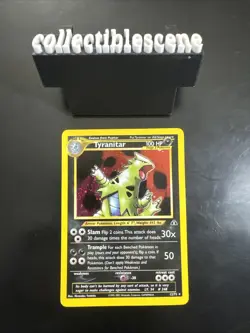 2001 Pokemon TYRANITAR Neo Discovery HOLO 12/75 - Image 1
