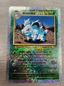 Nidorina 55/110 Legendary Collection Reverse Holo Rare Pokemon TCG fireworks HP - Image 1