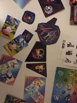 Pokemon TCG Mixed Open Packs Regulars and 1-3 Holos Per Pack+Coins,Deck,Stickers - Image 4