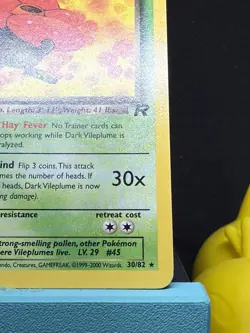 Pokemon TCG Dark Vileplume Non Holo 30/82 Team Rocket NM/LP - Image 5