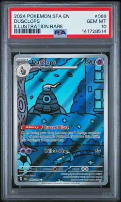 2024 POKEMON DUSCLOPS 069 IR PSA 10 SHROUDED FABLE - Image 1