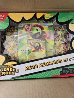 Pokemon Tcg Mega Evolution Ascended Heros Mega Meganium Ex Box Sealed Case - Image 2