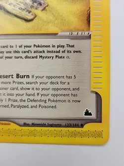 Mystery Plate Alpha 133/144 Skyridge Regular Pokemon S48 - Image 5