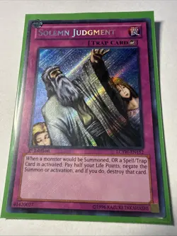 Solemn Judgment - NM - LCYW-EN152 - 1st Edition - Secret Rare - Image 1