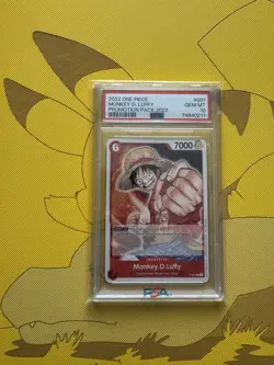 PSA 10 - Monkey.D.Luffy (Promotion Pack 2022) P-001 Pre-Errata One Piece Promo - Image 1