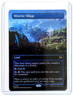 Mistrise Village R 0397 Borderless FOIL MTG Tarkir Dragonstorm TDM EN NM/M - Image 3