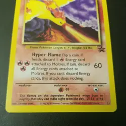 Moltres Black Star Promo #21 - VINTAGE WOTC Pokemon Card - 2000 - NM/M - Image 3