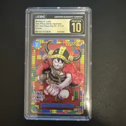 Monkey D. Luffy P-110 One Piece Day Japanese Premium Card Promo CGC 10 Pristine - Image 1