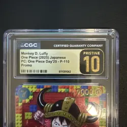 Monkey D. Luffy P-110 One Piece Day Japanese Premium Card Promo CGC 10 Pristine - Image 3