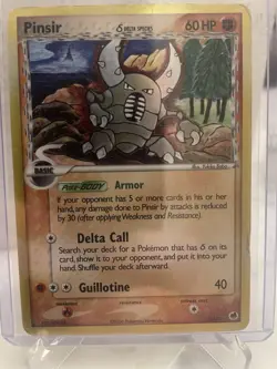 Pinsir (Delta Species) - 9/101 - Pokemon Dragon Frontiers Holo Card MP - Image 1