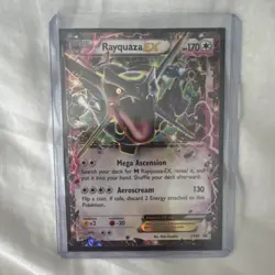Pokemon Rayquaza EX Promo Foil Card XY69 Dragon Basic TCG English - Image 1