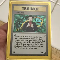 Pokemon Giovanni 18/132 Gym Challenge Trainer Holo Rare Unlimited Card - Image 1