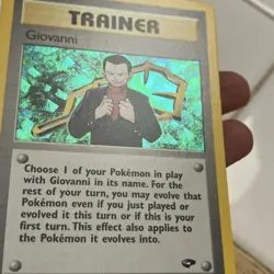 Pokemon Giovanni 18/132 Gym Challenge Trainer Holo Rare Unlimited Card - Image 5
